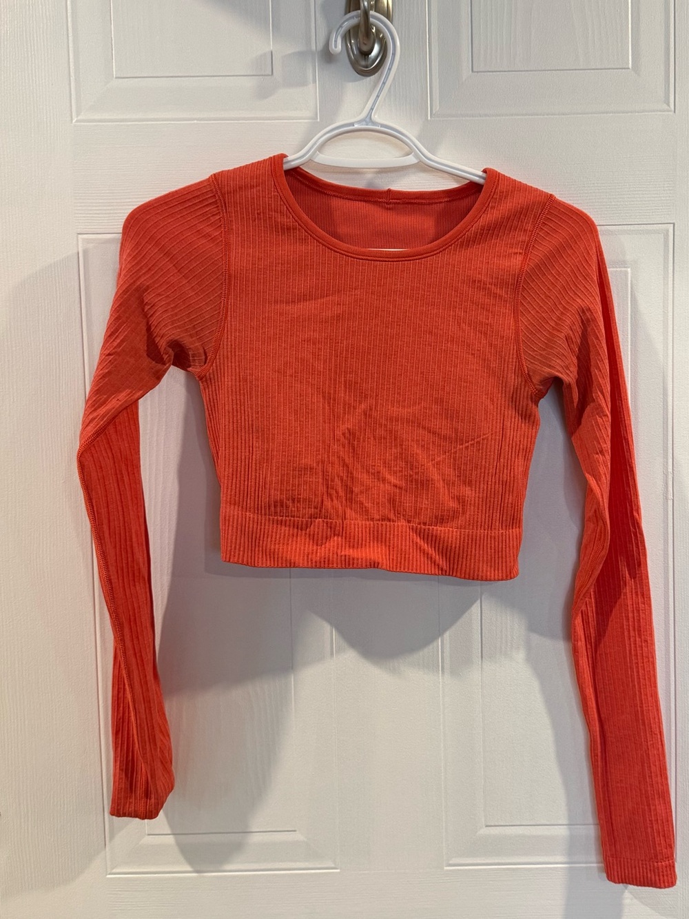 Women's Cropped Long-Sleeve Ribbed Top - Lululemon
